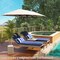 Double-Sided Patio Umbrella, Crank Handle and Sun-Protection Fabric